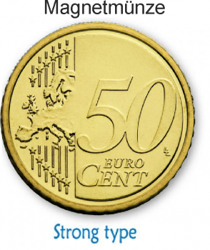 Magnetmünze -  50 Euro Cent (SUPER STRONG)  von Kreis Magic