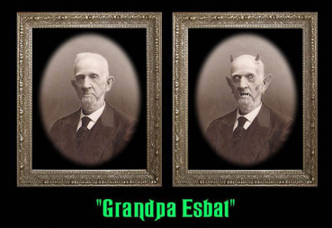 Geisterbild, klein - Verwandlungsportrait "Grandpa Esbat"  (Haunted Memories - Changing Portraits)