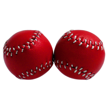 Baseballs - Chop Cup Bälle (Rot) Leder (2,5  m)