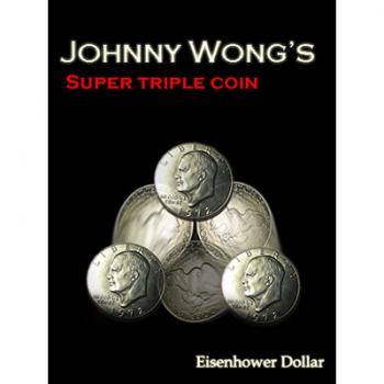 Super Triple Coin Eisenhower Dollar (with DVD) by Johnny Wong (englisch)