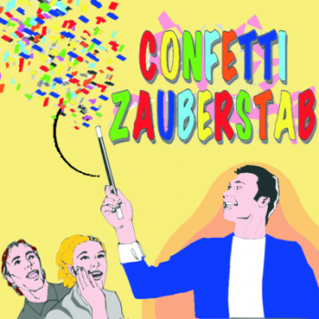 Konfetti für den Konfetti-Zauberstab (Refill for Confetti Wand by Uday - Trick)