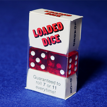 Loaded Dice (Acryl, rot) - Trick-Würfel