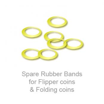 Ersatz-Gummis für Faltmünzen und Flippermünzen - Spare Rubber Bands  (25 Stück) Gummiringe