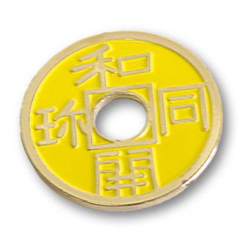 Chinese Coin (Halb-Dollar Größe, gelb) von Royal Magic