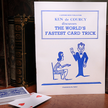 The World's Fastest Card Trick  by Ken de Courcy - Book