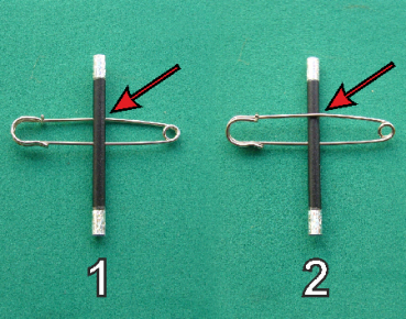 Zauberstab durch Sicherheitsnadel - Verrücktmacher -