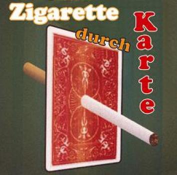 Zigarette durch Karte