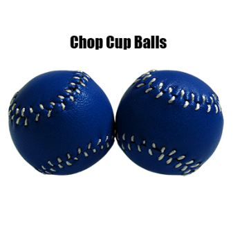 Baseballs - Chop Cup  Bälle (Blau) Leder, 2,5 cm